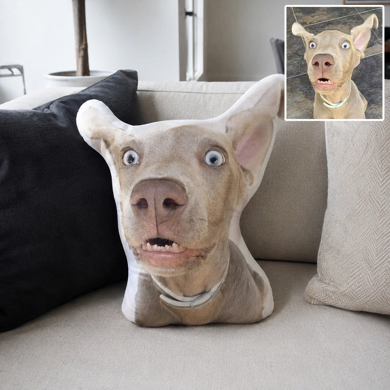 Turn Your Pet Into A Pillow You Can Hug- Personalized Pet Photo Shaped Pillow