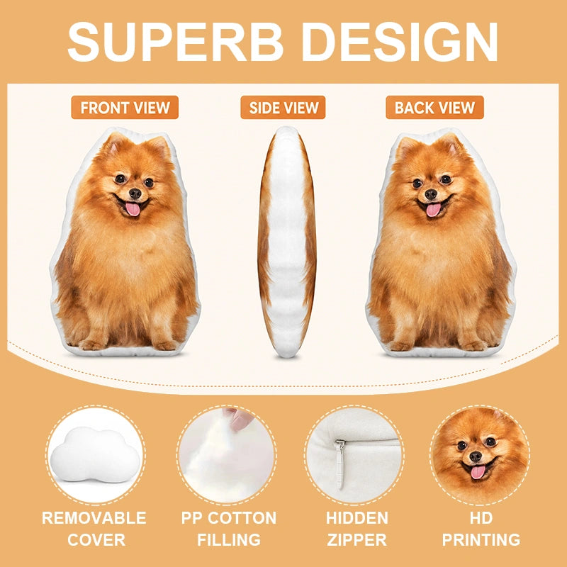 Personalized Funny Pet Photo Cushion Doll