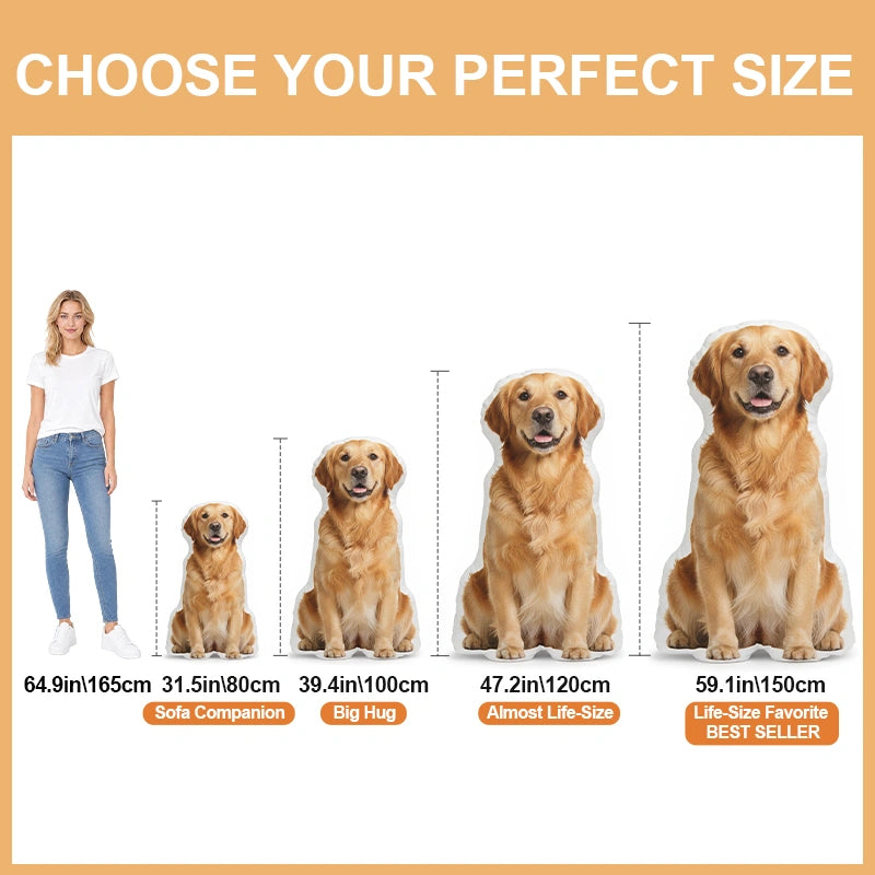 Turn Your Pet Into A Pillow You Can Hug- Personalized Pet Photo Shaped Pillow