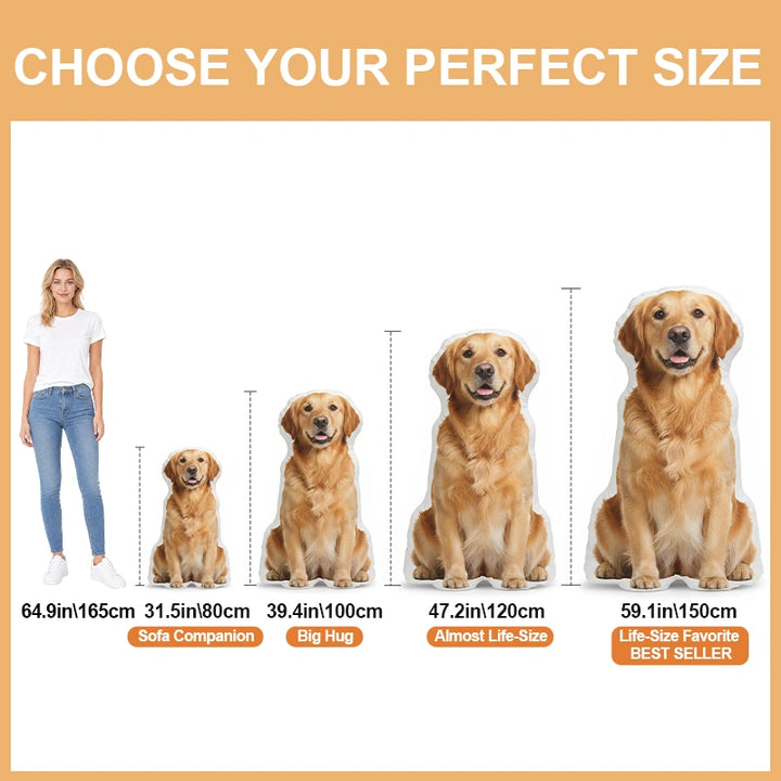 Turn Your Pet Into A Pillow You Can Hug- Personalized Pet Photo Shaped Pillow