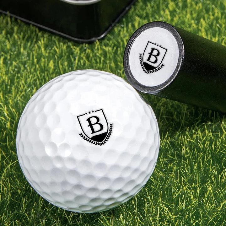 Personalized Golf Ball Stamp with Initials – Custom Monogram Marker for Golfers