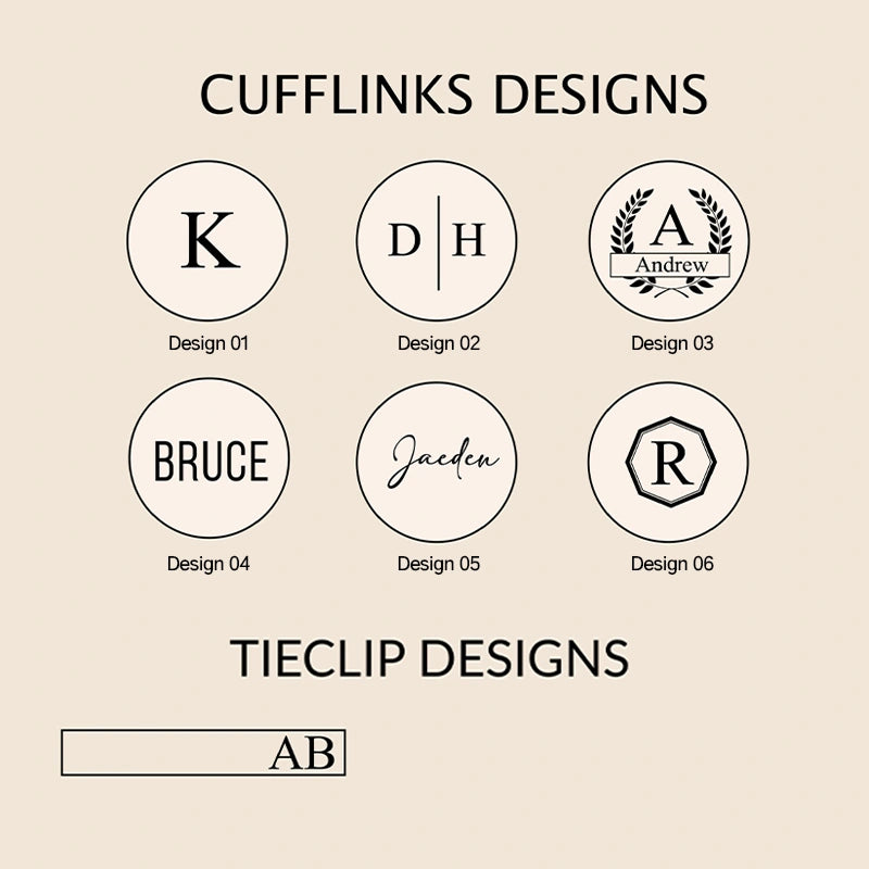 Personalized Groomsmen Cufflinks & Tie Clip Set – Custom Engraved Walnut Cuff Links with Name | Best Man & Wedding Gifts