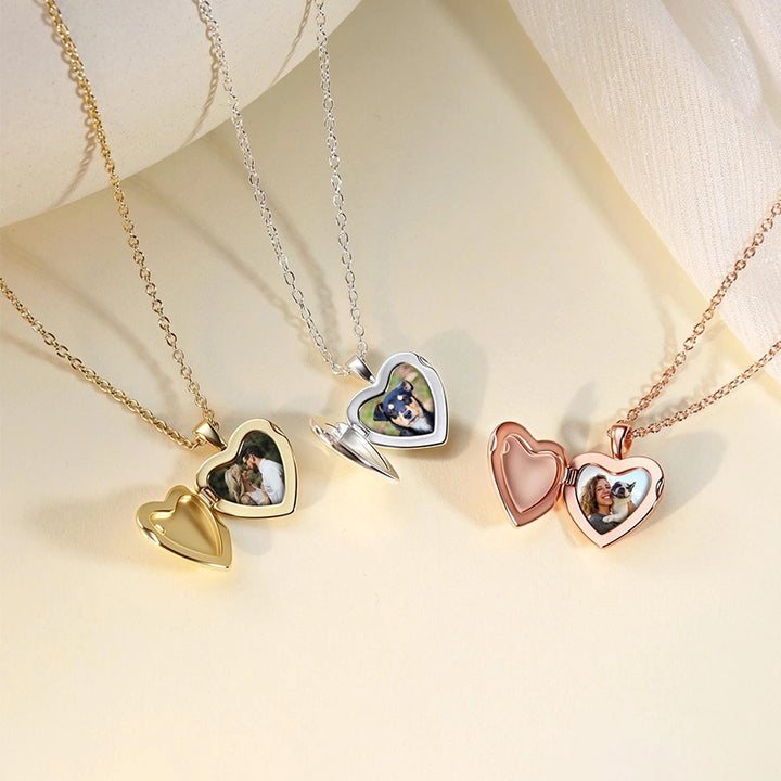 Colar de Prata de Lei Personalizado com Coração — Nomes Ocultos, Mensagem Secreta