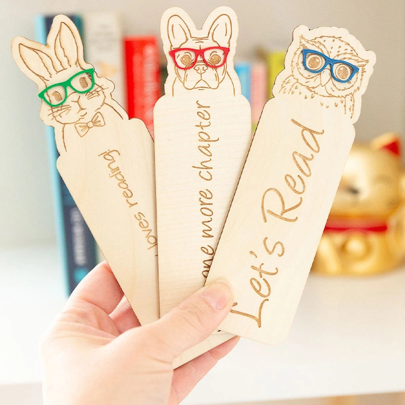 Personalized Kids Wooden Bookmark – Custom Name Reading Bookmark Gift for Children