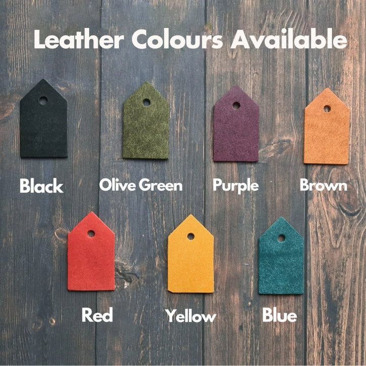 Personalized Leather Cufflinks – Custom Engraved Gift for Him