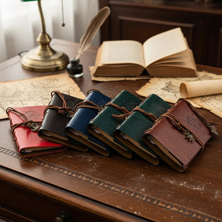 Personalized Leather Journal with Name – Custom Retro Notebook, Valentine’s Day & Anniversary Gift for Him or Her