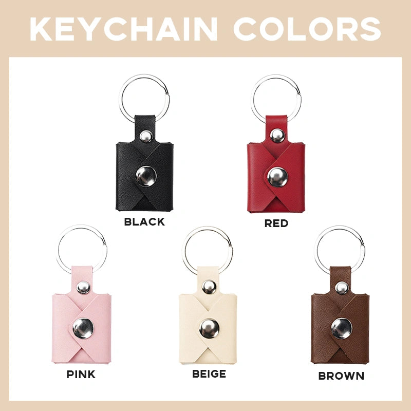 "Our Secret Gallery" Custom Leather Photo Album Keychain
