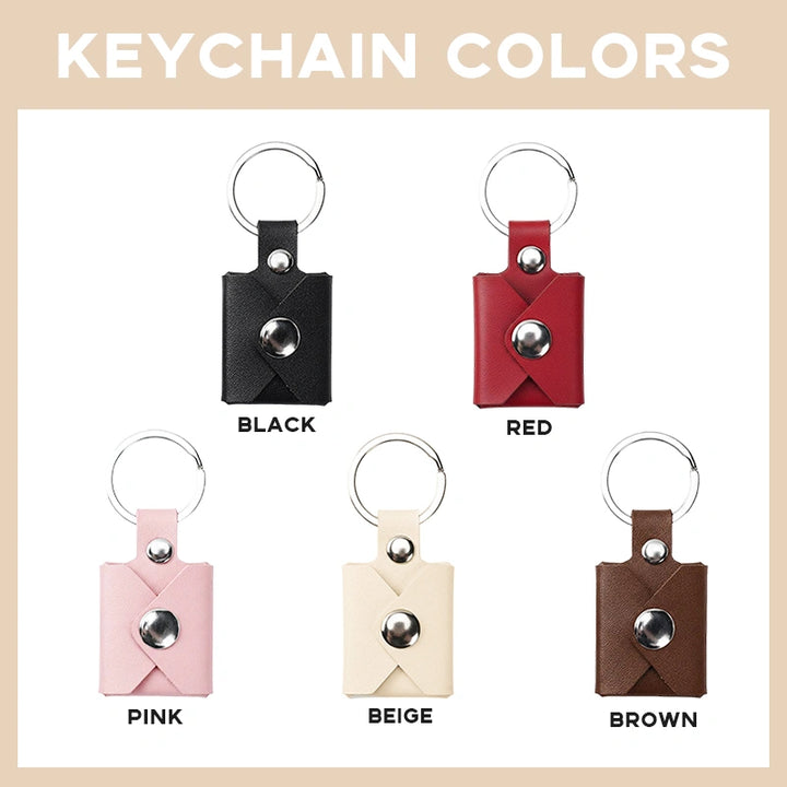"Our Secret Gallery" Custom Leather Photo Album Keychain