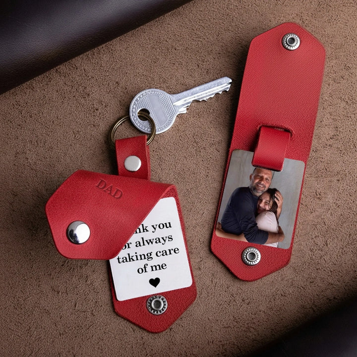 Custom Photo Keychain Anniversary & Father's Day Gift