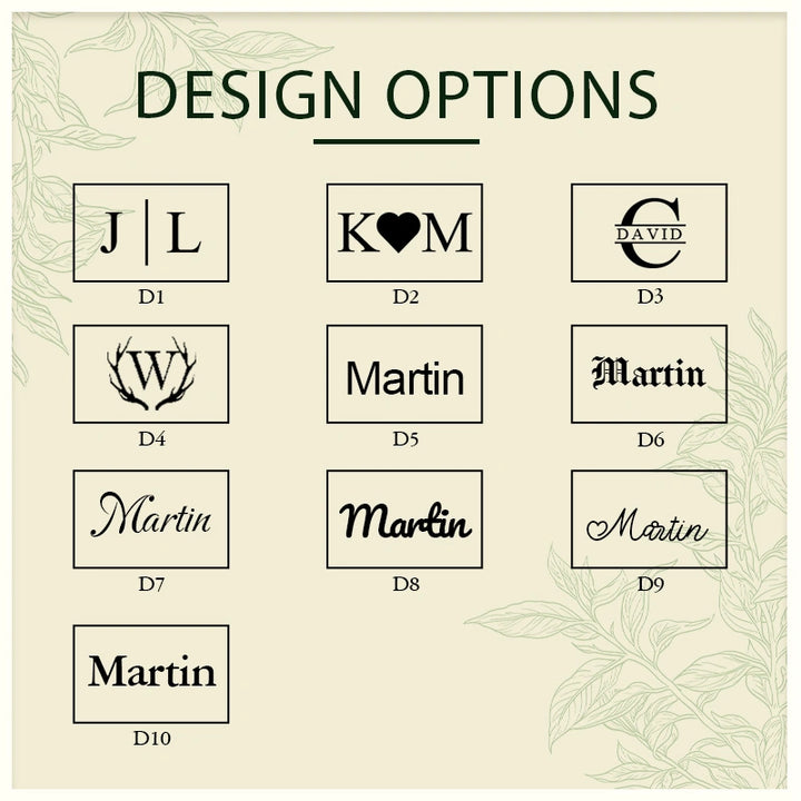 Personalized Leather Valet Tray with Divider – Custom Catchall Organizer for Wallet, Watch & Jewelry, Gift for Him