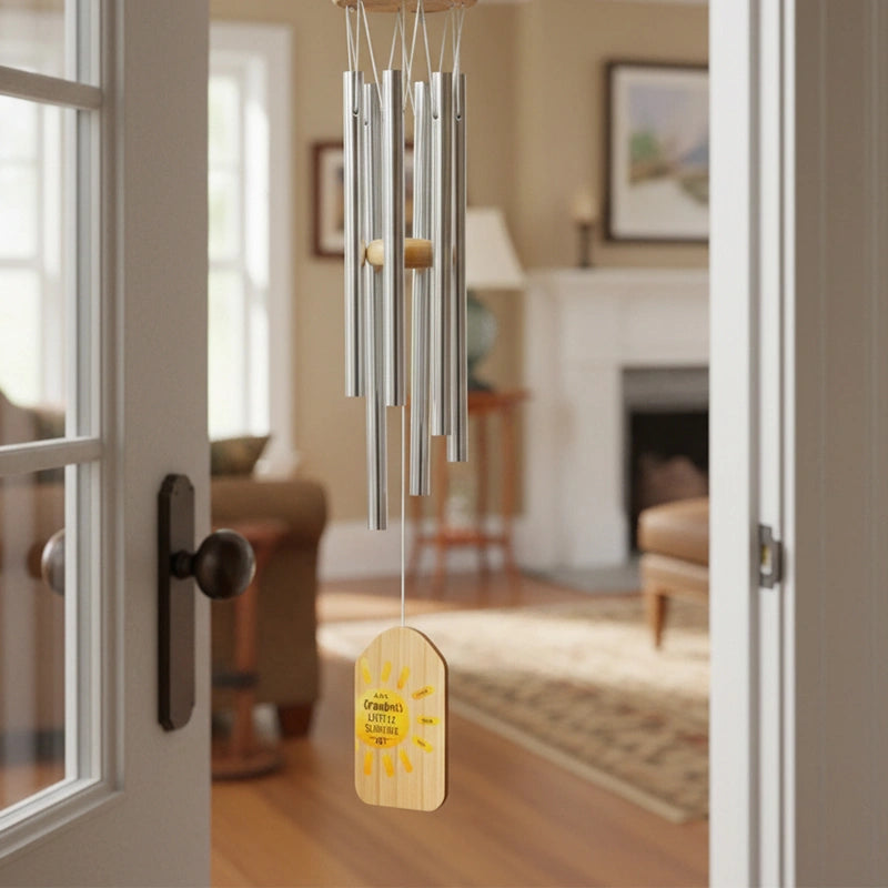 Personalized Nana Wind Chime – Grandma’s Rays of Sunshine Gift, Custom Grandkids Names Wind Chimes, Mother’s Day Gift for Grandma
