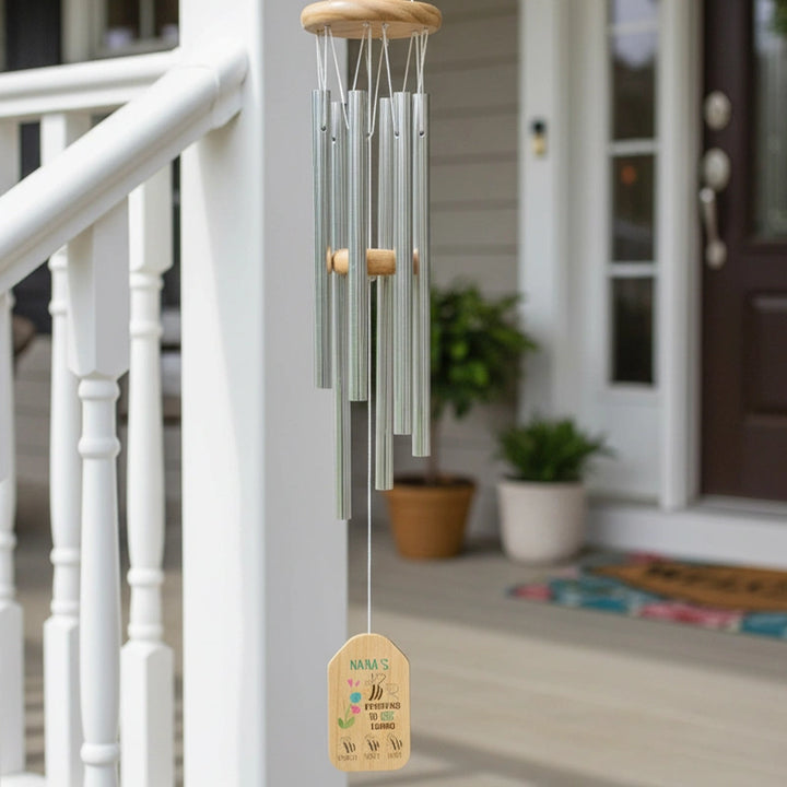 Personalized Nana Wind Chimes – Custom Grandma Gift with Grandchildren Names | Mother’s Day Gift