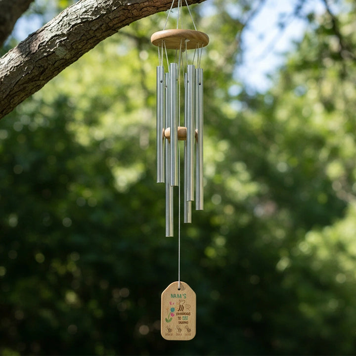 Personalized Nana Wind Chimes – Custom Grandma Gift with Grandchildren Names | Mother’s Day Gift