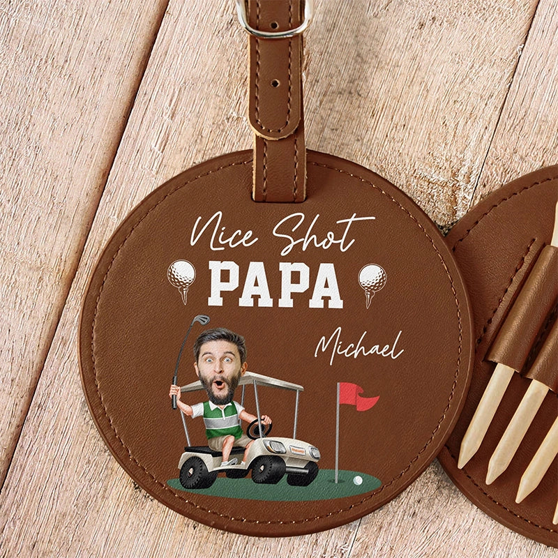 Etiqueta de bagagem personalizada em couro reciclado com iniciais | Etiqueta de mala de viagem com monograma personalizado