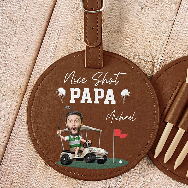 Etiqueta de bagagem personalizada em couro reciclado com iniciais | Etiqueta de mala de viagem com monograma personalizado