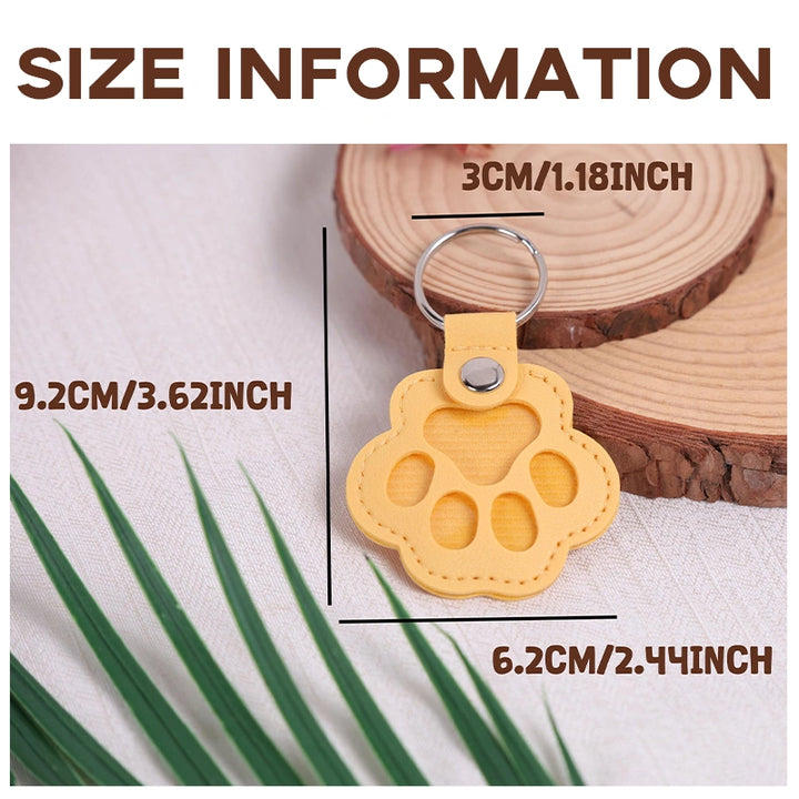 Personalized Pet Fur Memorial Keychain – Custom Pet Keepsake Keychain