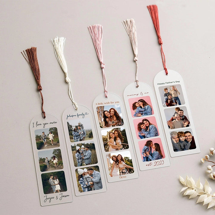 Personalized Photo Bookmark – Custom Acrylic Bookmark with Picture, Christmas Gift for Readers, Photo Keepsake Gift for Her