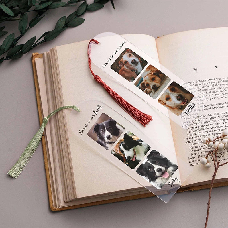 Personalized Photo Bookmark – Custom Acrylic Bookmark with Picture, Christmas Gift for Readers, Photo Keepsake Gift for Her