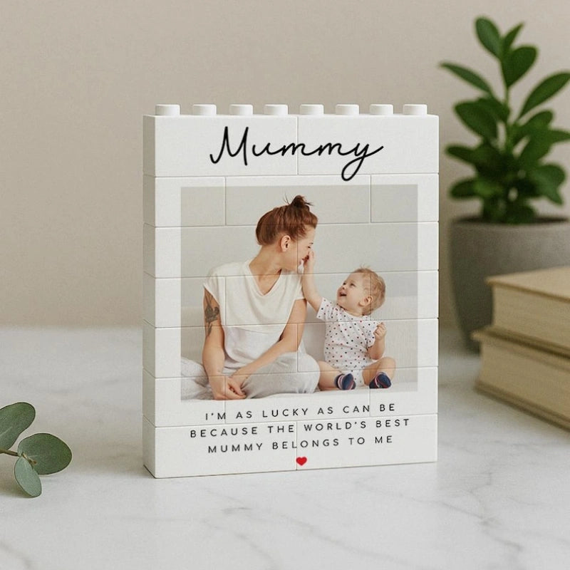 Personalized Photo Building Block for Mom – Custom Mother’s Day Picture Gift
