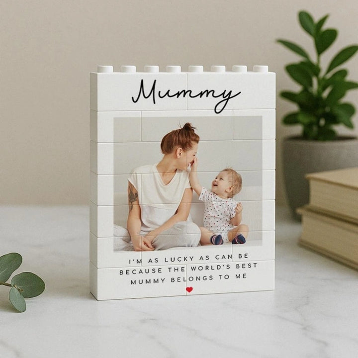Personalized Photo Building Block for Mom – Custom Mother’s Day Picture Gift
