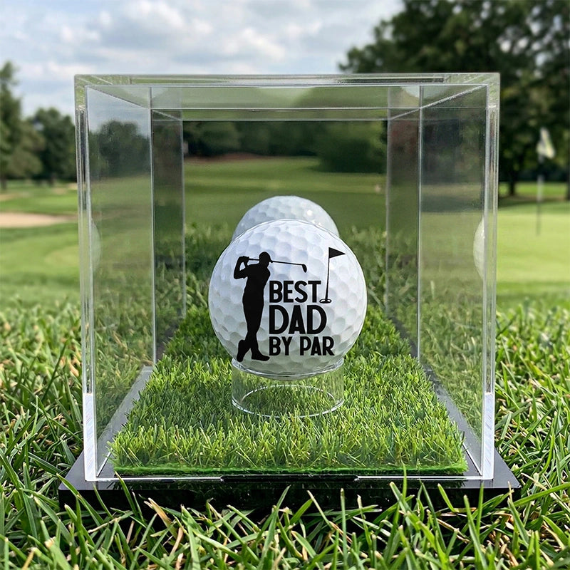 Personalized Photo Golf Ball – “Best Dad by Par” Custom Gift for Dad, Grandpa & Golf Lovers