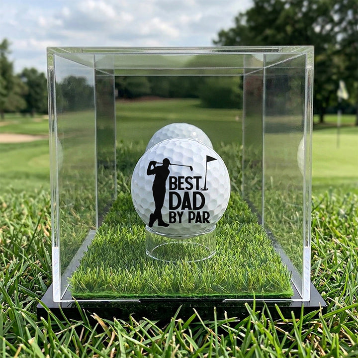 Personalized Photo Golf Ball – “Best Dad by Par” Custom Gift for Dad, Grandpa & Golf Lovers