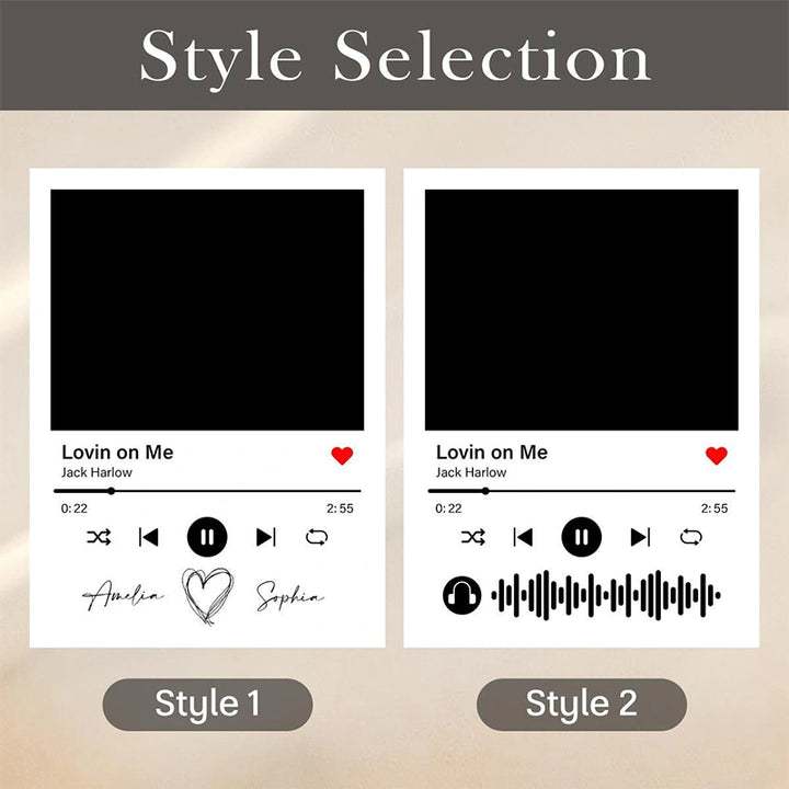 Personalized Photo & Song Blanket – Custom Minky Blanket for Couples, Valentine’s Day & Anniversary Gift