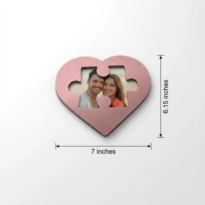Placa de Quebra-Cabeça Personalizada com Nome em Formato de Coração – Decoração Personalizada para Casais, Presente Romântico para Ela ou para Ele, Presente de Dia dos Namorados, Lembrança de Aniversário, Decoração de Quebra-Cabeça com Tema de Amor