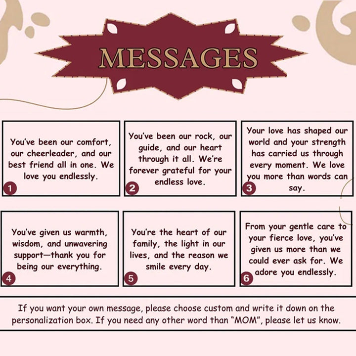 Personalized Rotating Photo Frame – Custom Wooden Family Picture Display | Mother’s Day Gift for Mom