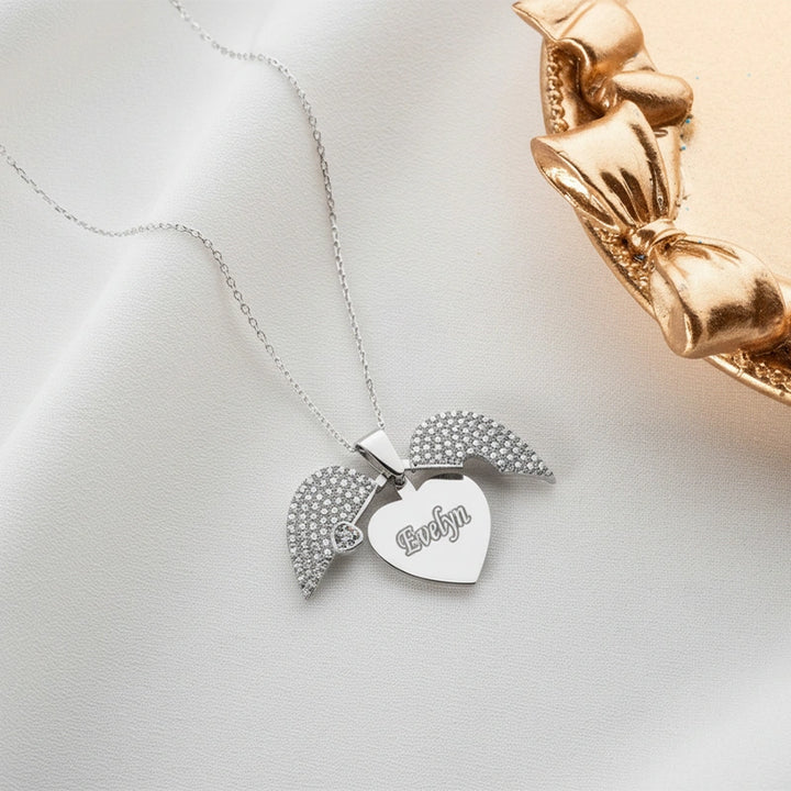 Personalized Hidden Names Heart Necklace – Custom Valentine’s Day Gift for Her