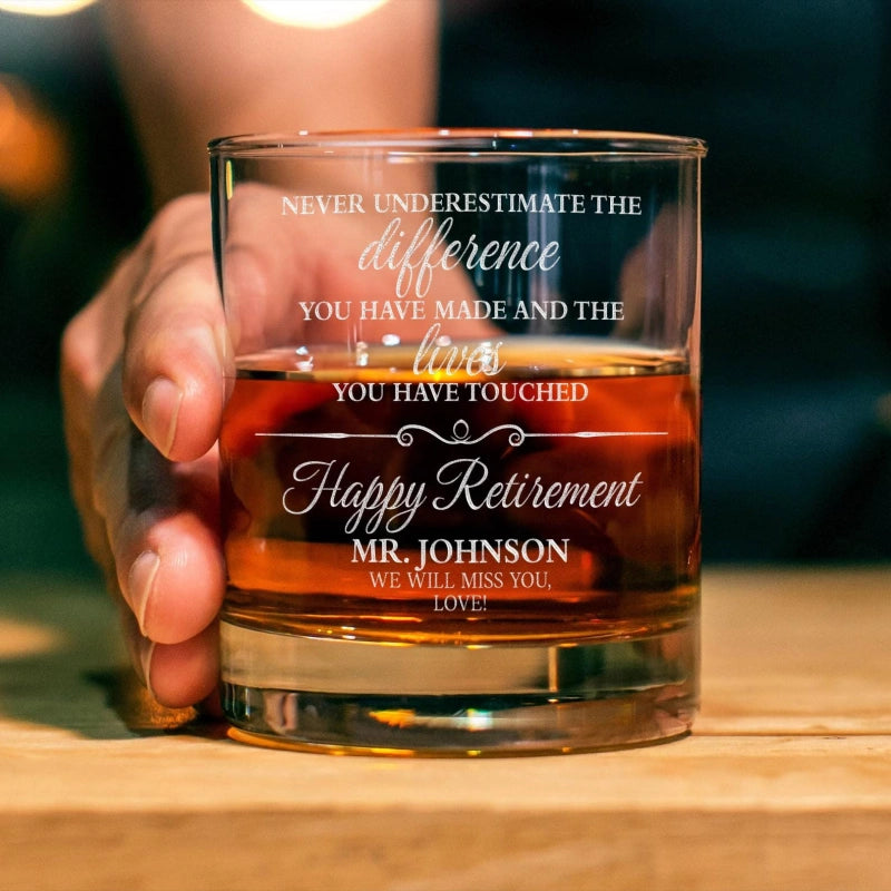 Personalized Photo Engraved Whiskey & Wine Glass – Custom Valentine’s Day Gift for Couples, Anniversary Gift for Him & Her