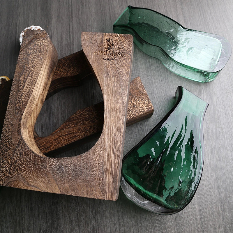 Personalized Wooden Vase with Engraving – Custom Pine Flower Holder & Artistic Eco-Friendly Gift for Home Décor