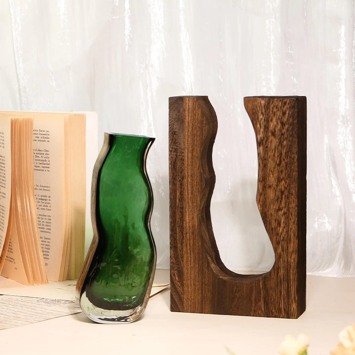 Personalized Wooden Vase with Engraving – Custom Pine Flower Holder & Artistic Eco-Friendly Gift for Home Décor