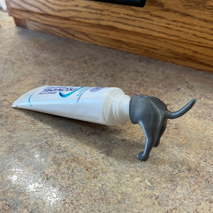 Pooping Dog Butt Toothpaste Topper – Funny Gag Gift for Dog Lovers & Bathroom Humor Decor
