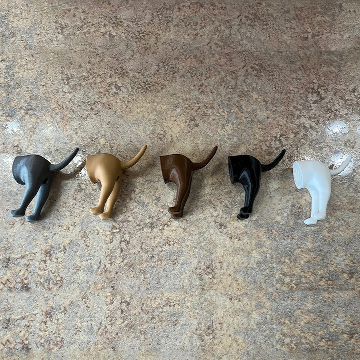 Pooping Dog Butt Toothpaste Topper – Funny Gag Gift for Dog Lovers & Bathroom Humor Decor