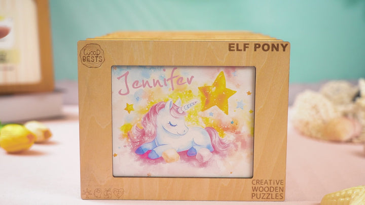 Personalized Fairy Tale Princess Name Puzzle – Custom Wooden Puzzle for Girls