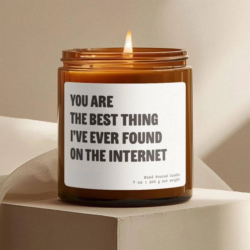 Smells Like You’re Stuck With Me Personalized Candle – Custom Gift for Boyfriend, Girlfriend, Anniversary & Best Friends | Handmade Soy Candle