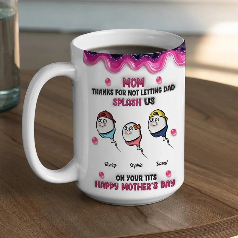 Splash Us Personalized 3D Inflated Effect Mug