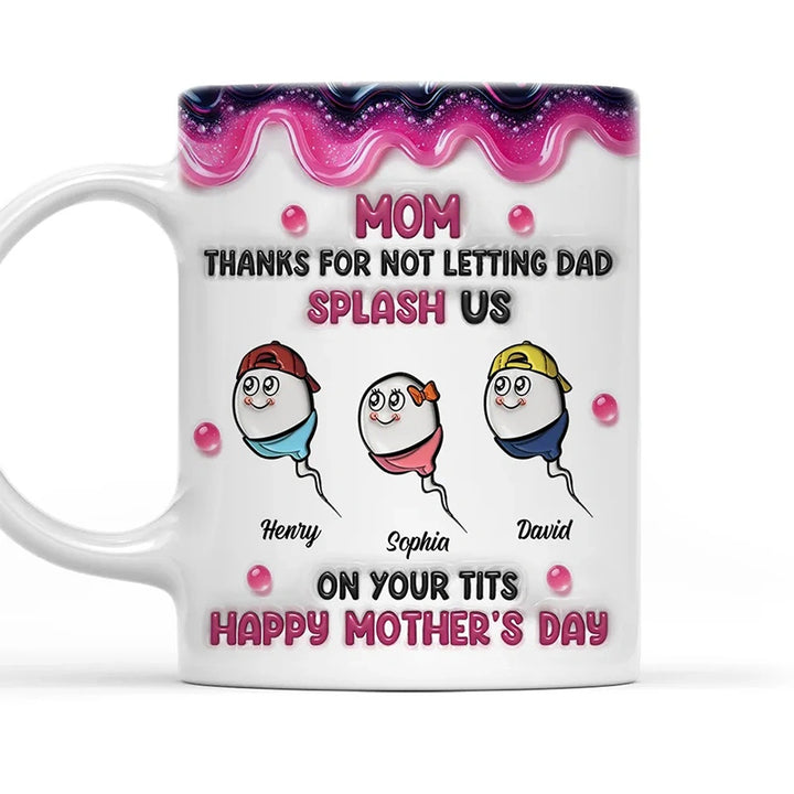 Splash Us Personalized 3D Inflated Effect Mug