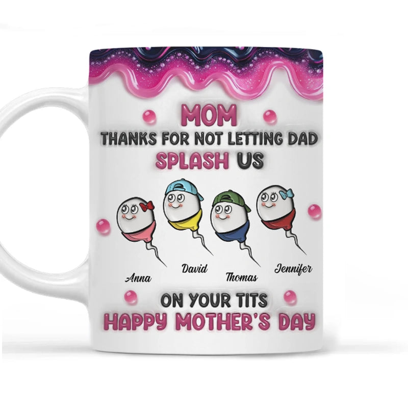 Splash Us Personalized 3D Inflated Effect Mug