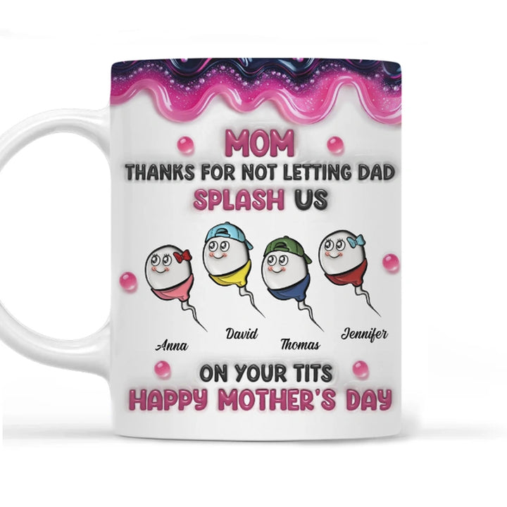 Splash Us Personalized 3D Inflated Effect Mug