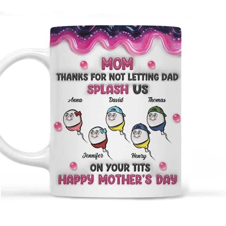 Splash Us Personalized 3D Inflated Effect Mug