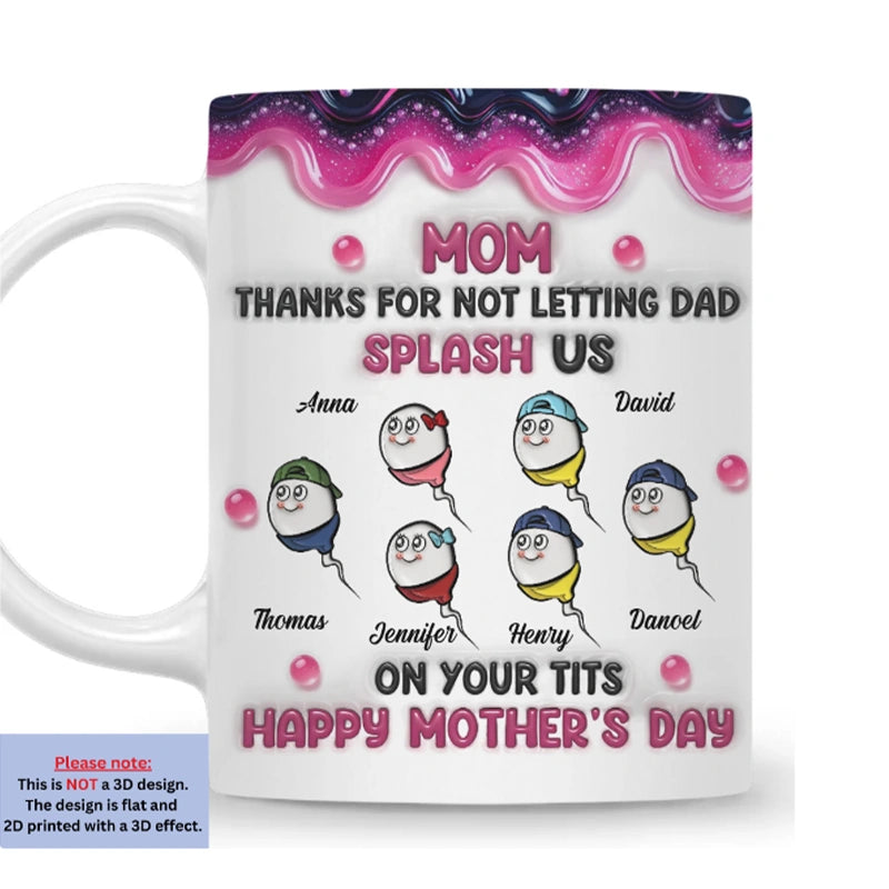 Splash Us Personalized 3D Inflated Effect Mug