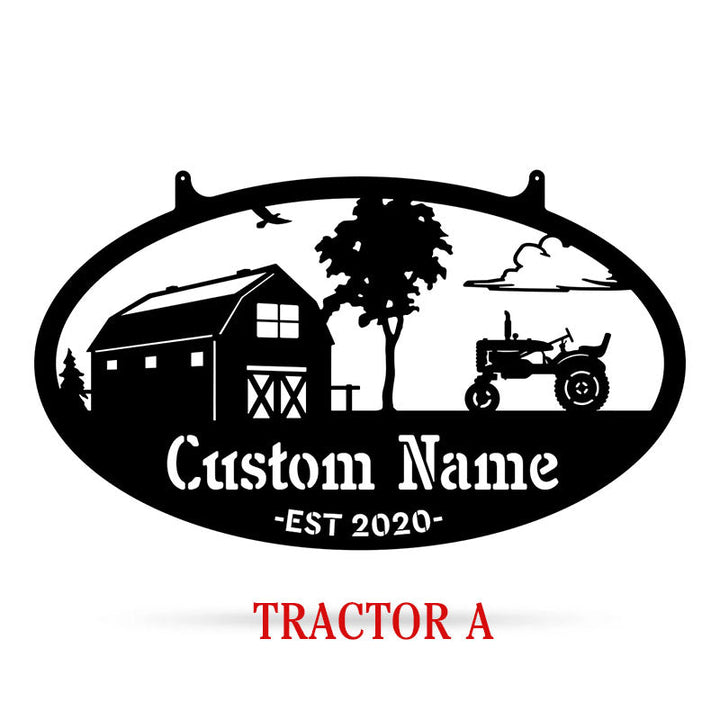 Personalized Farm Entrance Sign – Custom Metal Outdoor Ranch Plaque