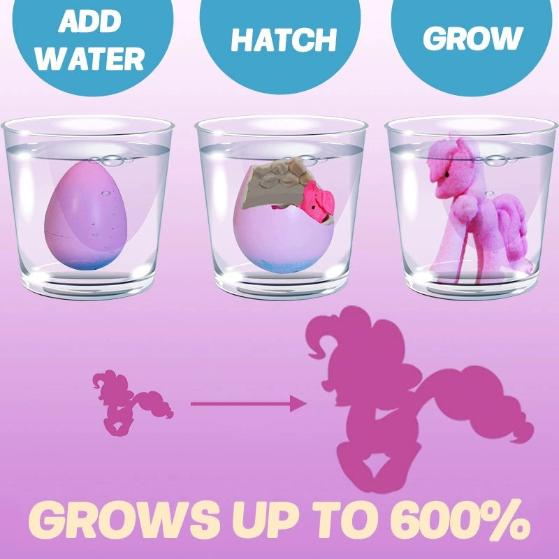 Unicorn Hatching Easter Eggs – Set of 6 Magical Hatch-and-Grow Unicorn Toys for Kids