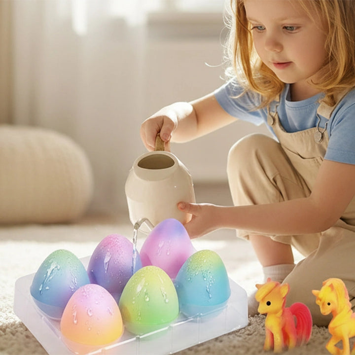 Unicorn Hatching Easter Eggs – Set of 6 Magical Hatch-and-Grow Unicorn Toys for Kids