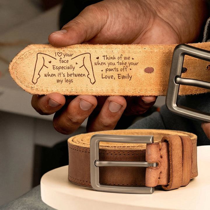 He Didn’t Expect What Was Written on This Belt… Funny Personalized Leather Gift for Him