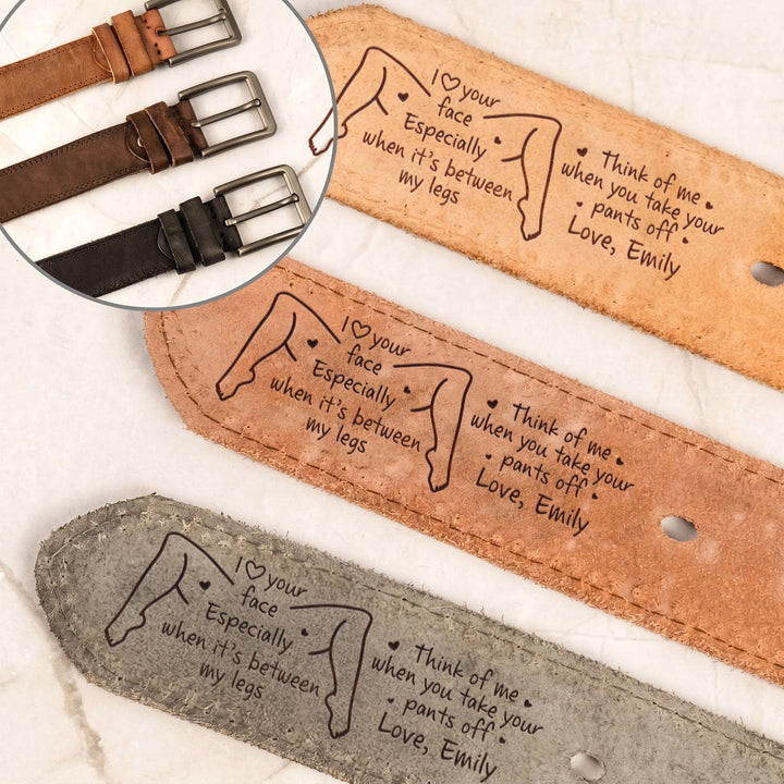 He Didn’t Expect What Was Written on This Belt… Funny Personalized Leather Gift for Him